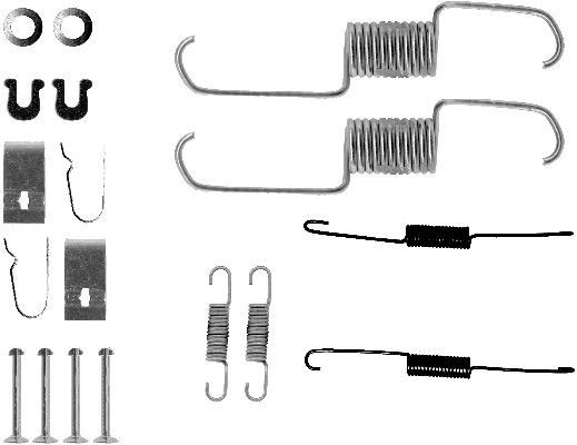 MINTEX MBA743 Set accesorii, sabot de frana CR-V 2.0 (RD1) 133 CP benzina 2002