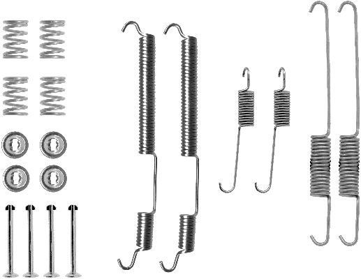 MINTEX MBA755 Set accesorii, sabot de frana TRAFIC 2.5 D 79 CP motor diesel 2001