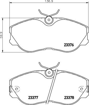 MINTEX Stabdžių kaladėlės prekės numeris: MDB1453 nebrangu