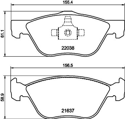 MINTEX Brake pad set Article number: MDB3796 cheaply