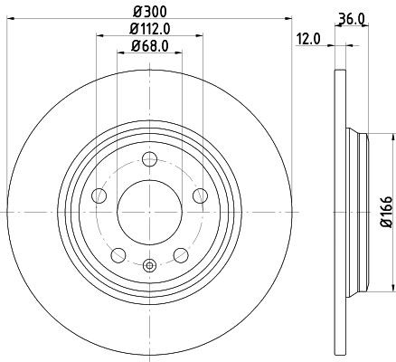 MINTEX Brake disc Article number: MDC2747 cheaply