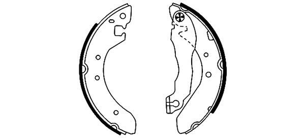 MINTEX Brake Shoe Set Article number: MFR170 cheaply