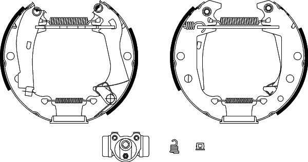 MINTEX Brake Shoe Set Article number: MSP017 cheaply