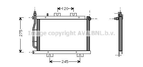 PRASCO Air conditioning condenser Article number: MT5108 cheaply
