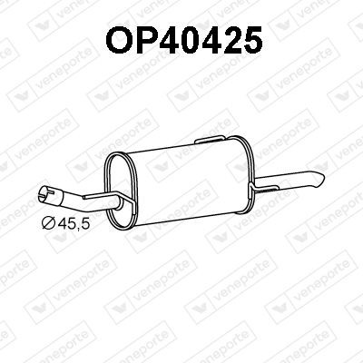 VENEPORTE Rear silencer Article number: OP40497 cheaply