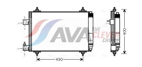 AVA COOLING SYSTEMS Air conditioning condenser Article number: PEA5286D cheaply