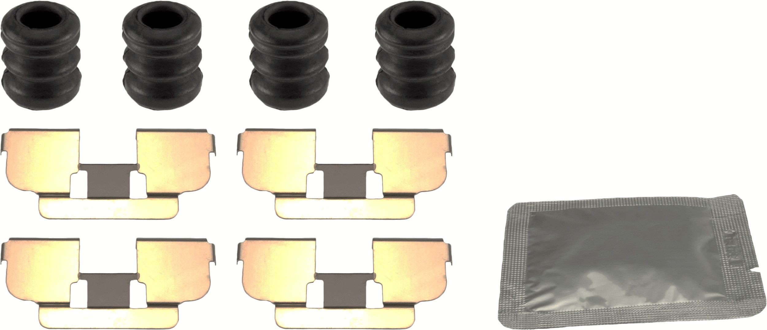 TRW PFK747 Kit de accesorios, pastillas de frenos TWINGO 1.2 (C063, C064) 55 CV Gasolina 2012