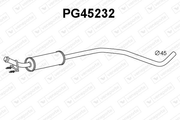 VENEPORTE Front Silencer Article number: PG45232 cheaply