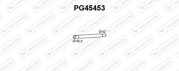 VENEPORTE Repair Pipe, catalytic converter Article number: PG45453 cheaply