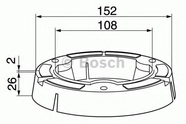 BOSCH Gummiring Varenummer: 8 780 206 047 billige