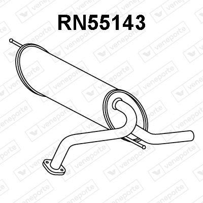 VENEPORTE Rear silencer Article number: RN55143 cheaply