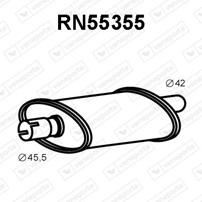 VENEPORTE Middle silencer Article number: RN55355 cheaply