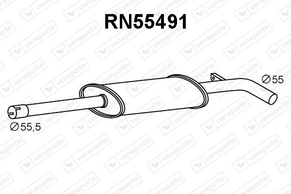 VENEPORTE Front Silencer Article number: RN55491 cheaply