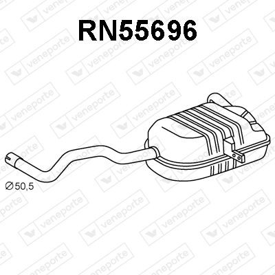 VENEPORTE Rear silencer Article number: RN55696 cheaply