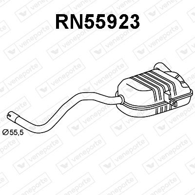 VENEPORTE Rear silencer Article number: RN55923 cheaply