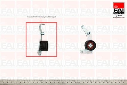 FAI AutoParts Timing belt tensioner pulley Article number: T2933 cheaply