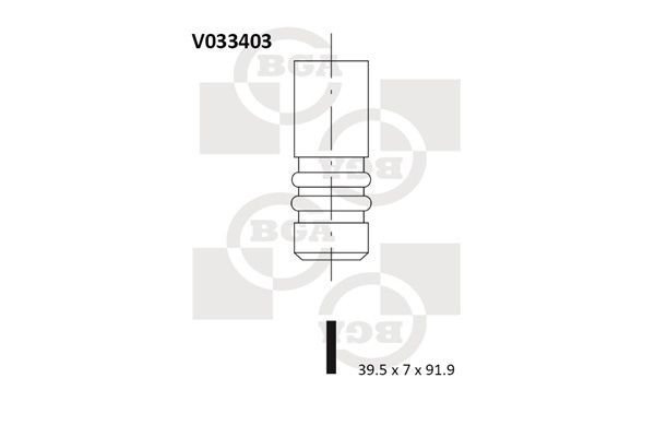 BGA Inlet valve Article number: V033403 cheaply