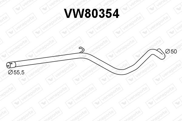 VENEPORTE Exhaust Pipe Article number: VW80354 cheaply