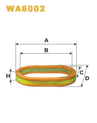 WIX FILTERS Oro filtras prekės numeris: WA6002 nebrangu