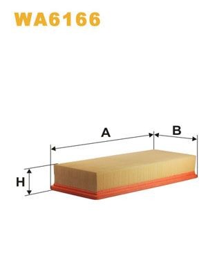 WIX FILTERS Luftfilter Varenummer: WA6166 billige