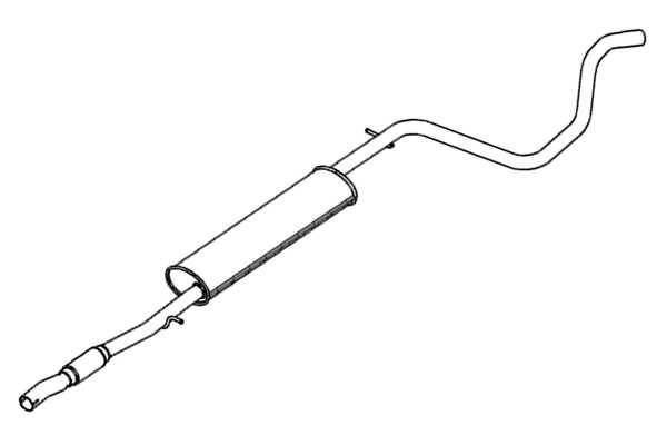 VEGAZ Middle silencer Article number: FTS-439 cheaply