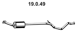 VEGAZ Middle silencer Article number: PGS-245EBER cheaply
