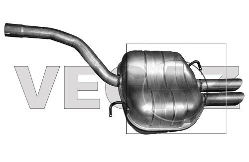 VEGAZ Rear silencer Article number: VS-489 cheaply
