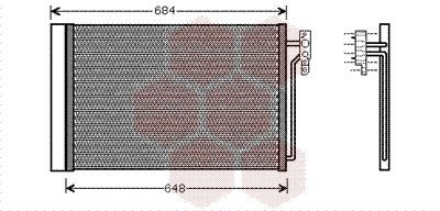 VAN WEZEL Air conditioning condenser Article number: 02005182 cheaply