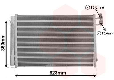 VAN WEZEL Air conditioning condenser Article number: 06005295 cheaply
