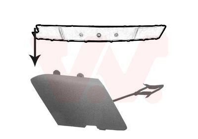 VAN WEZEL 3753587 Flap, tow hook ASTRA 1.6 CDTi (69) 136 PS Diesel