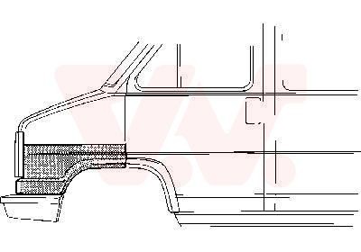 VAN WEZEL Wing fender Article number: 1745158 cheaply