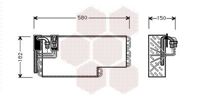 VAN WEZEL Air conditioning evaporator Article number: 3000V269 cheaply