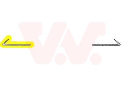 VAN WEZEL 3031582 Bumper moulding C-Class C 200 2.0 (202.020) 136 PS Petrol 2000