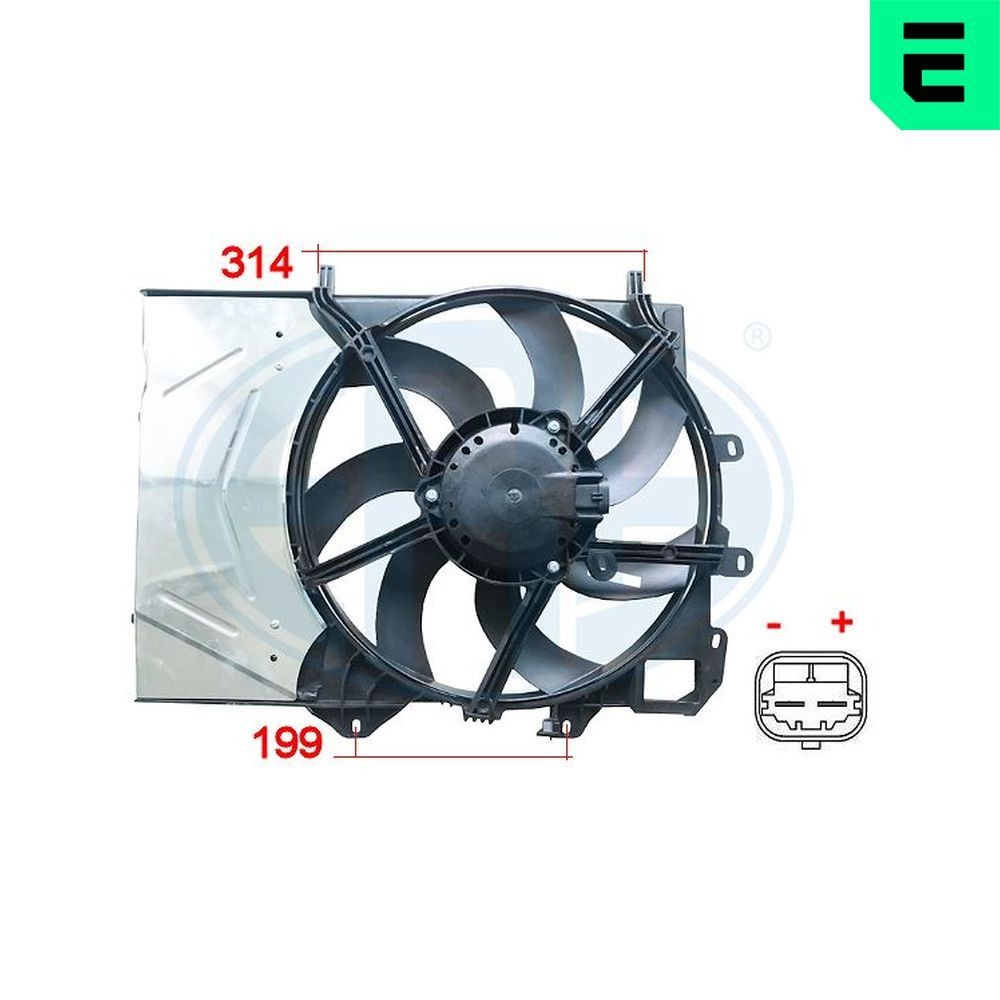 ERA Fan, radiator Article number: 352043 cheaply