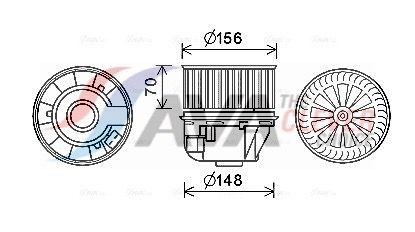 AVA COOLING SYSTEMS Elettromotore ventola abitacolo Numero articolo: FD8630 poco costoso