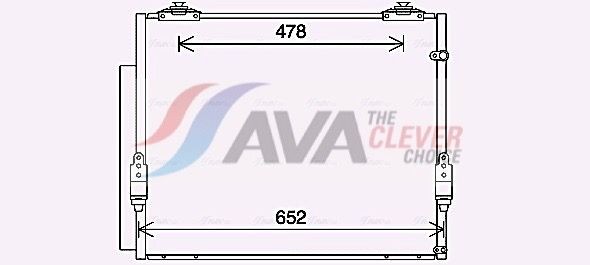 AVA COOLING SYSTEMS Кондензатор, климатизация артикулен номер: TO5730D евтино