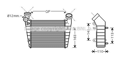 AVA COOLING SYSTEMS Intercooler Article number: VN4216 cheaply