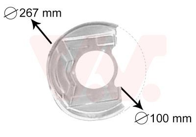 VAN WEZEL Splash Panel, brake disc Article number: 3730371 cheaply