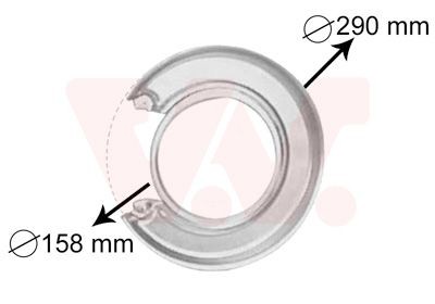 VAN WEZEL Splash Panel, brake disc Article number: 3765373 cheaply