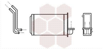 VAN WEZEL Radiateur de chauffage numéro de l'article: 40006088 à bon prix