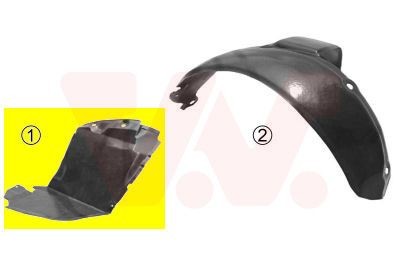 VAN WEZEL Wheel arch liner Article number: 4337433 cheaply
