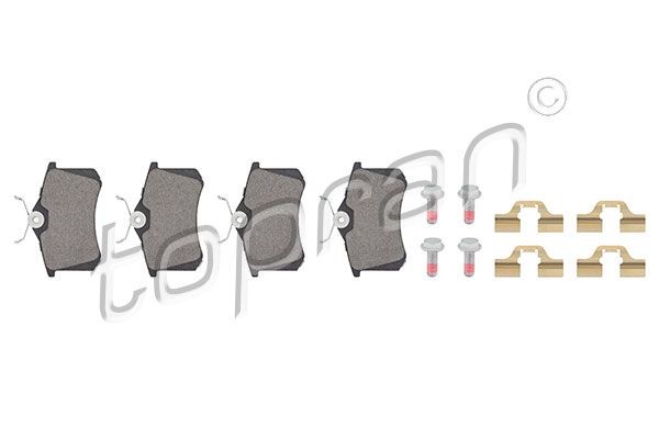 TOPRAN Brake pad set Article number: 723 795 cheaply