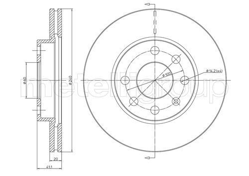 CIFAM Brake disc Article number: 800-569C cheaply