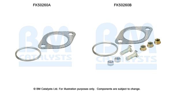 BM CATALYSTS Mounting Kit, exhaust pipe Article number: FK50260 cheaply
