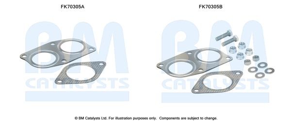 BM CATALYSTS Mounting Kit, exhaust pipe Article number: FK70305 cheaply