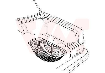 VAN WEZEL Spare Wheel Well Article number: 5904240 cheaply