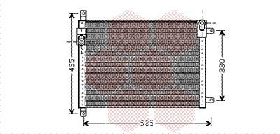 VAN WEZEL Air conditioning condenser Article number: 73005089 cheaply