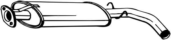 BOSAL Middle silencer Article number: 115-799 cheaply