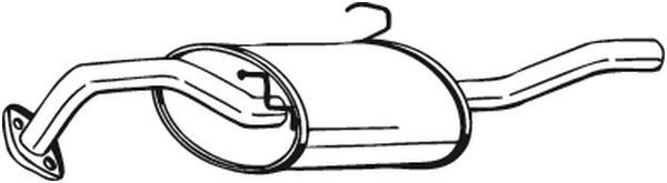 BOSAL Rear silencer Article number: 142-727 cheaply