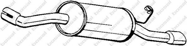 BOSAL Rear silencer Article number: 154-707 cheaply